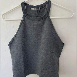 Zara grey halter top